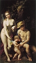 CORREGGIO ANTONIO ALLEGRI (1489-1534) - Venere con Mercurio e Cupido (The school of Love